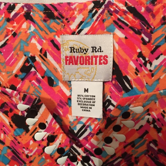 Ruby Rd. Favorites Women’s Short Sleeve Blouse - Picture 6 of 6